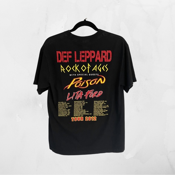 Def Leppard Rock of Ages Tour 2012 T Shirt - Medium - Picture 2 of 9